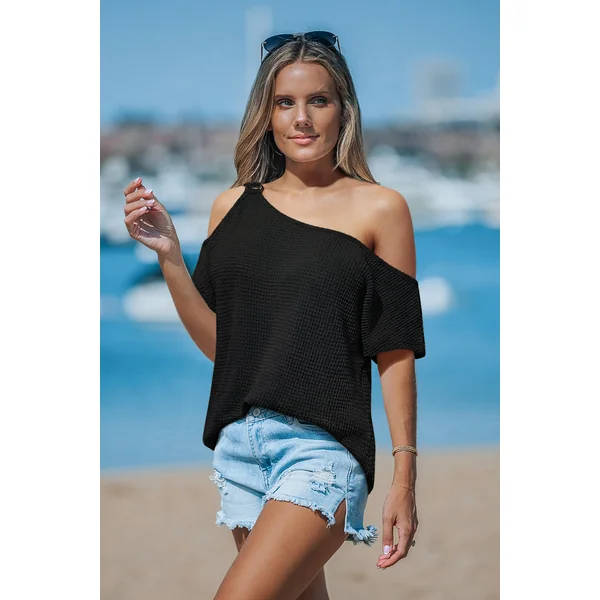 Top noir anneau en O