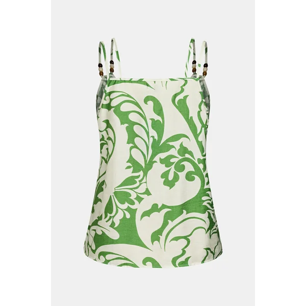 Top tropical sans manches