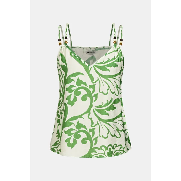 Top tropical sans manches