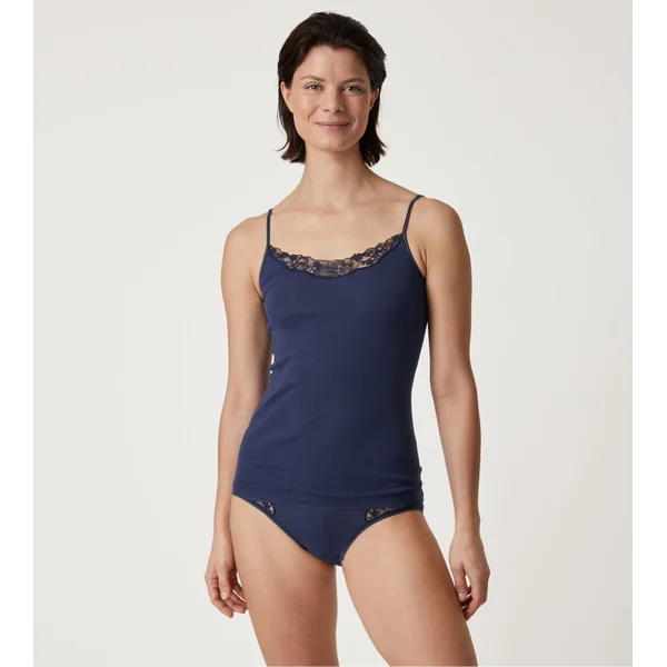 Top à bretelles Cotton Desire Peacoat Blue