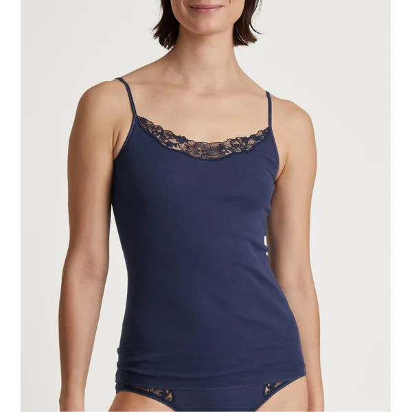 Top à bretelles Cotton Desire Peacoat Blue