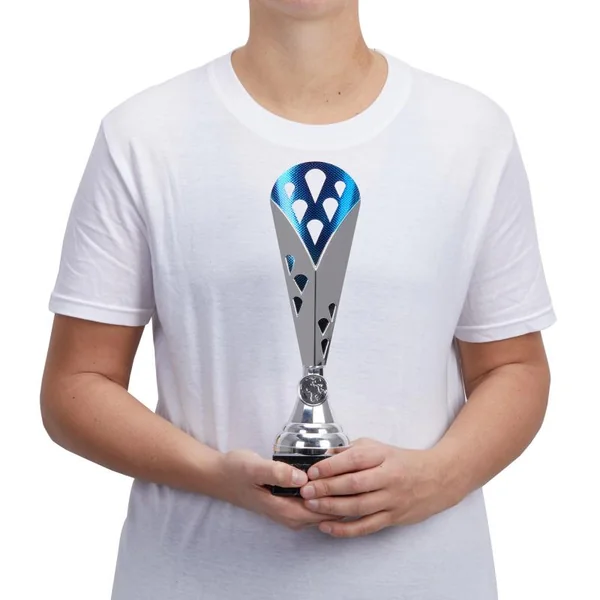 Trophée 31 cm - T511 Argent/Bleu
