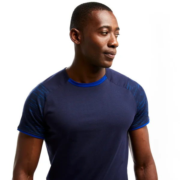 T-shirt de football T100 équipe bleu foncé