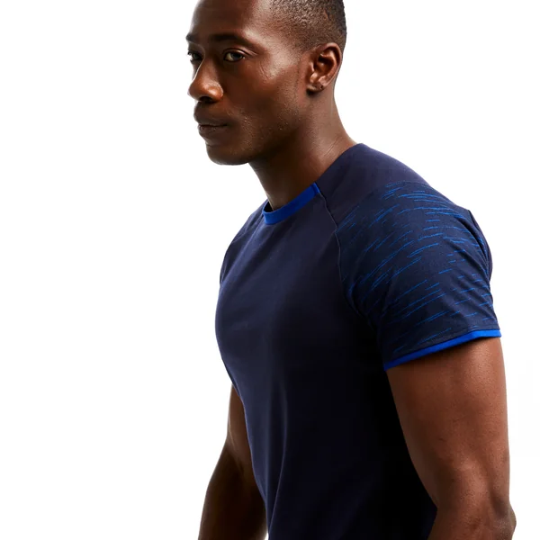 T-shirt de football T100 équipe bleu foncé