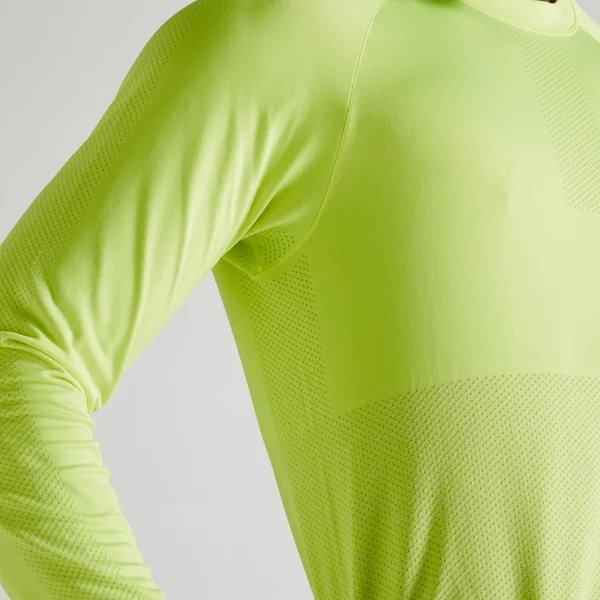 T-shirt de running manches longues Homme - KIPRUN Run 500 Sans couture Jaune