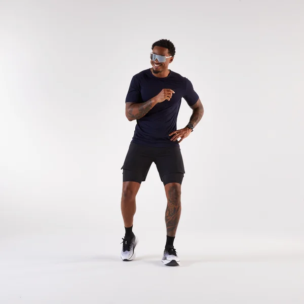 T-shirt de trail Homme, Kiprun Run 500 gris/noir