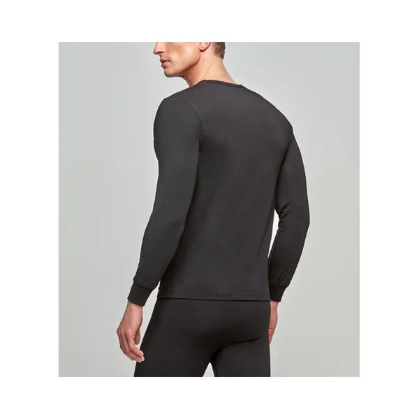 T-shirt ML homme col V Thermo NOIR