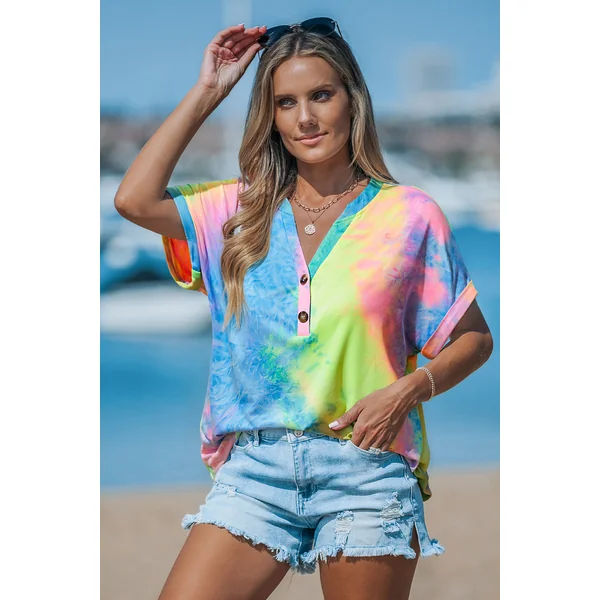 T-shirt tie dye décontracté