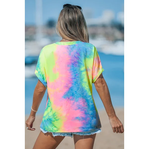 T-shirt tie dye décontracté