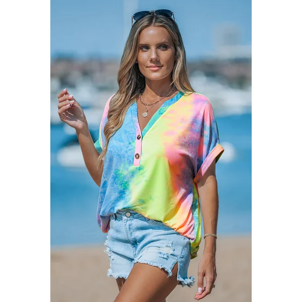T-shirt tie dye décontracté