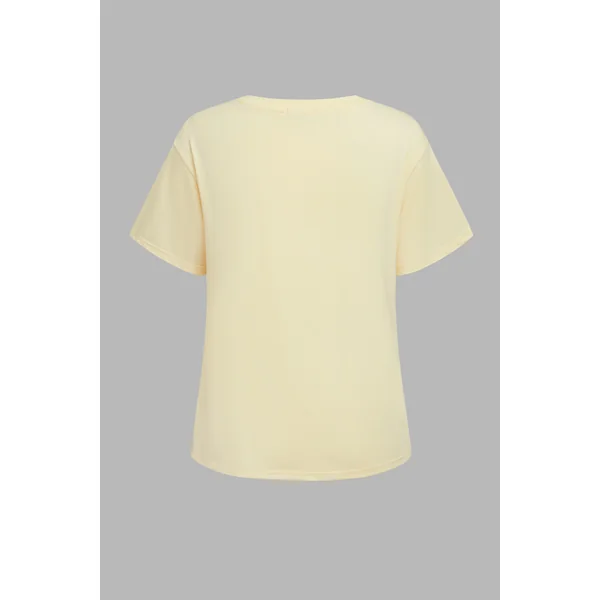 T-shirt à imprimé graphique col rond