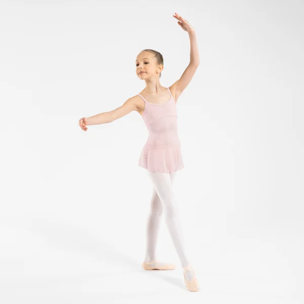 Tunique de danse classique fille rose pâle.
