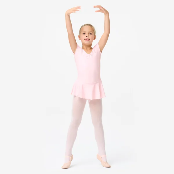 Tunique justaucorps à jupette de danse classique Fille - Rose