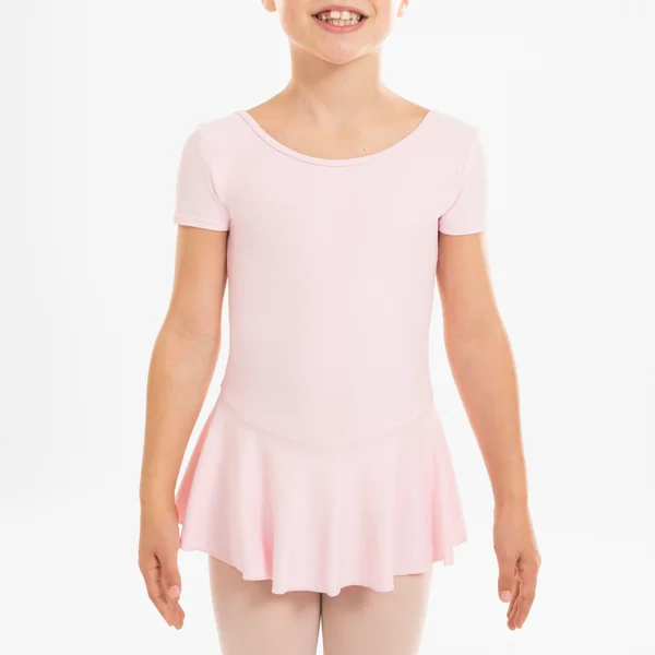Tunique justaucorps à jupette de danse classique Fille - Rose
