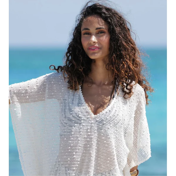 Tunique La Sexy Résille Blanc Nacré
