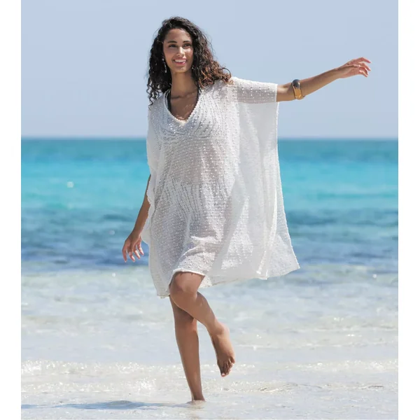 Tunique La Sexy Résille Blanc Nacré