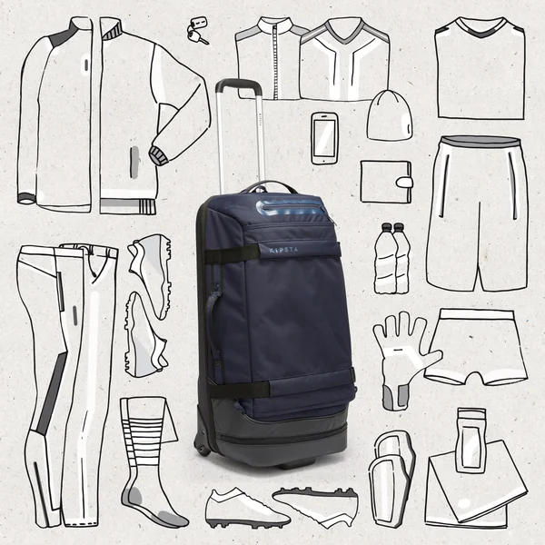 Valise 65l - urban bleue