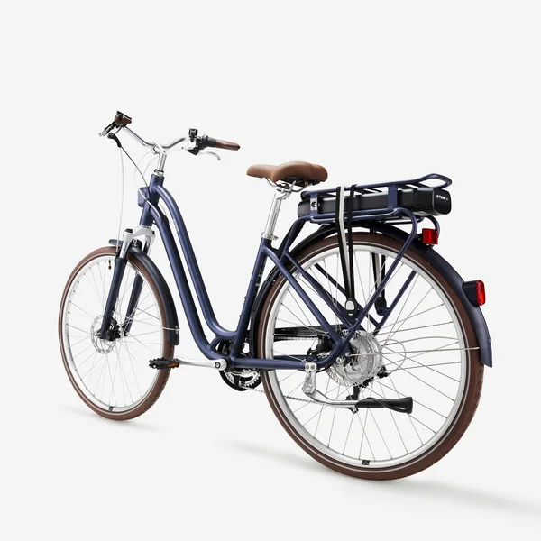 VELO DE VILLE ELECTRIQUE ELOPS 900 E CADRE BAS BLEU FONCE