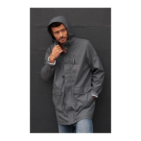Veste 3/4 ciré Oslo anthracite