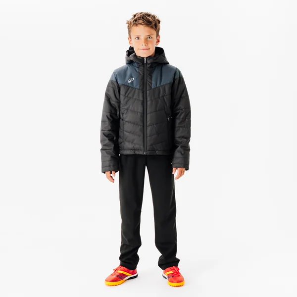 VESTE CHAUDE DE FOOTBALL COURTE ENFANT NOIRE