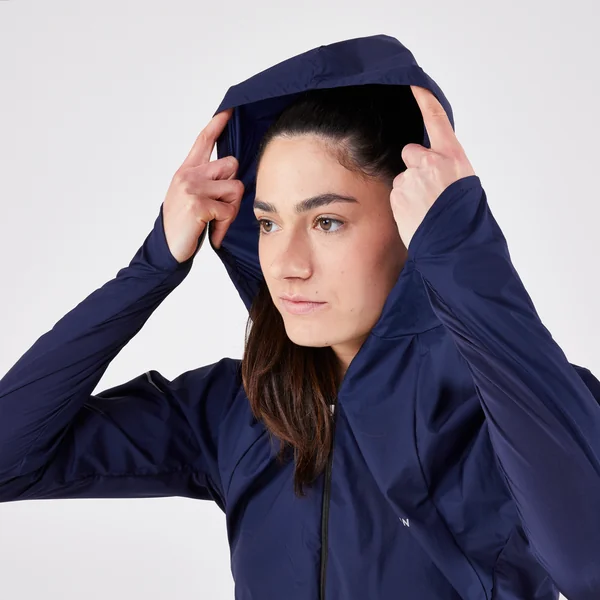 Veste coupe vent de running & trail running Femme - KIPRUN Run 900 Wind Bleue