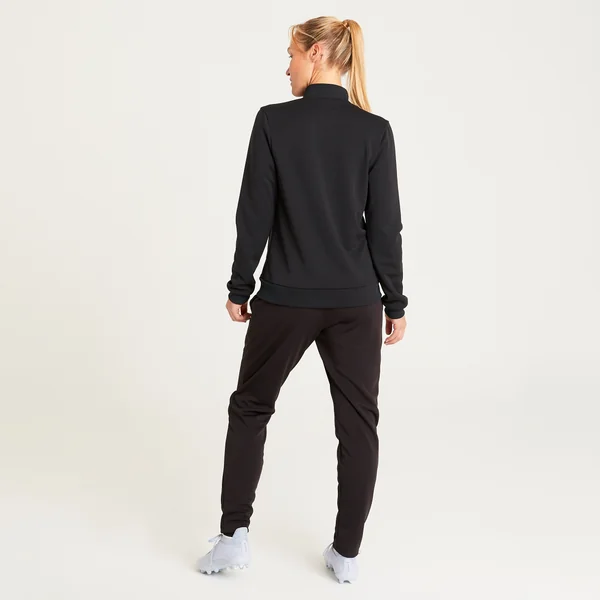 Veste de football d'entrainement ESSENTIELLE noire et grise