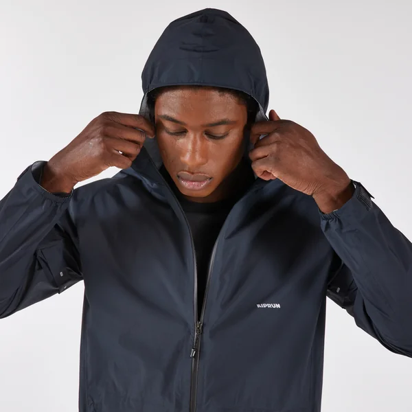 Veste de running imperméable et respirante Homme, KIPRUN Run 900 gris graphite