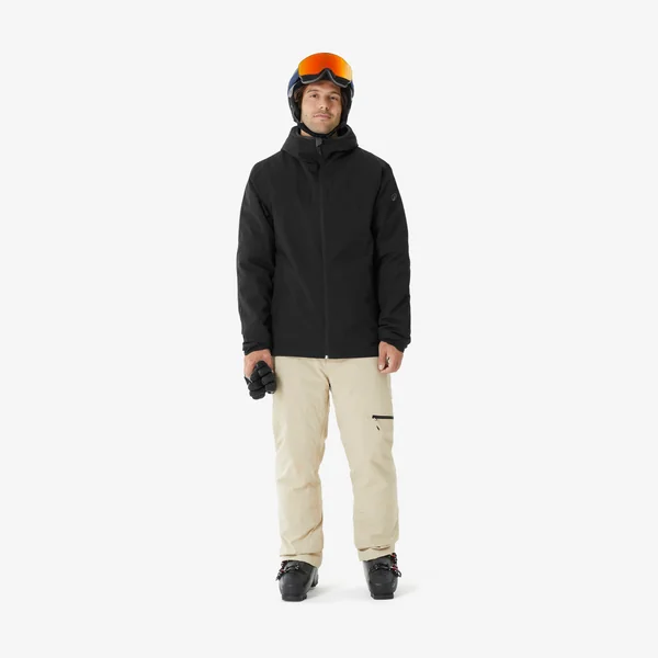 Veste de ski chaude et imperméable homme, 100 noir