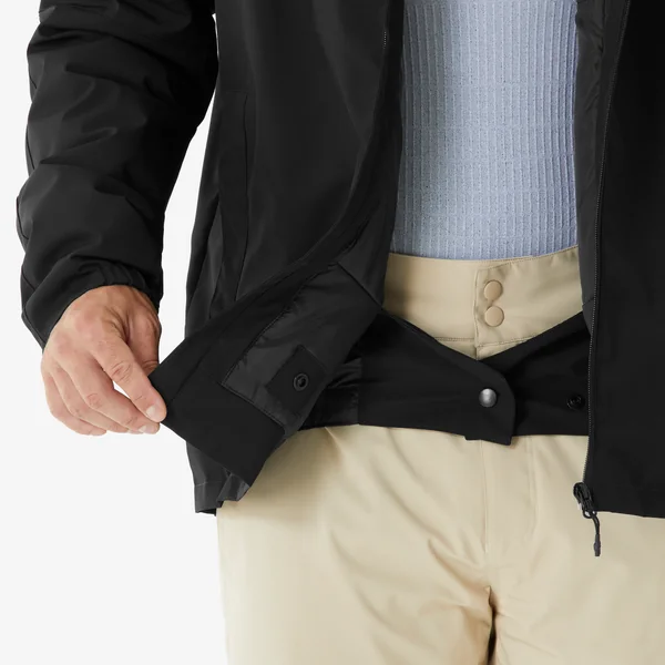 Veste de ski chaude et imperméable homme, 100 noir