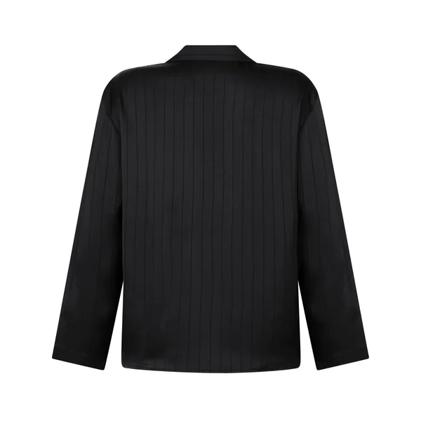 Veste en satin à rayures - Noir