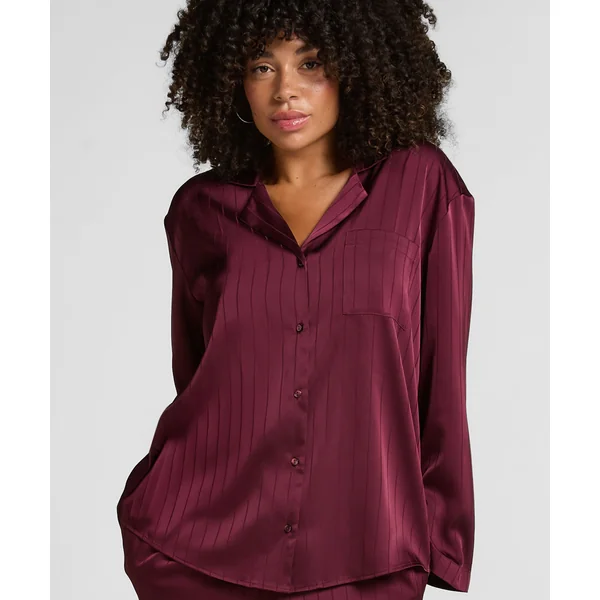 Veste en satin à rayures - Violet