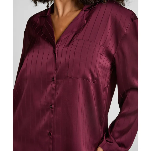 Veste en satin à rayures - Violet