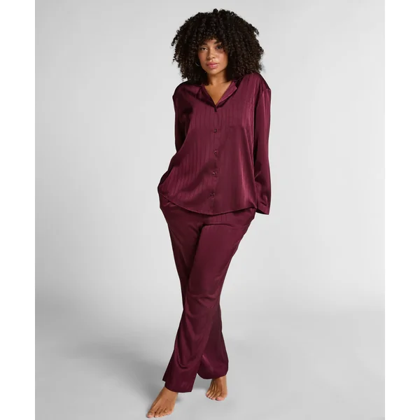 Veste en satin à rayures - Violet