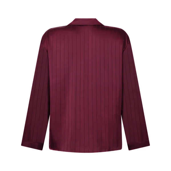 Veste en satin à rayures - Violet