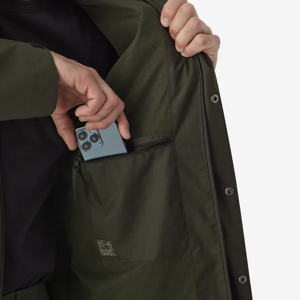 Veste impermeable 500 verte