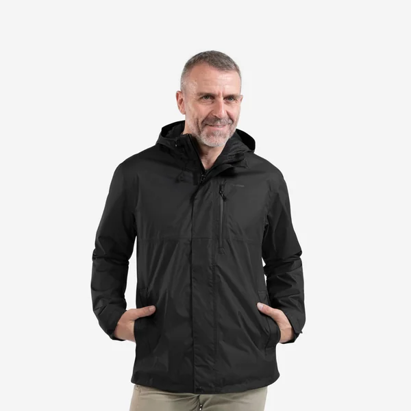 Veste imperméable de randonnée - NH500 Imper - Homme - noir