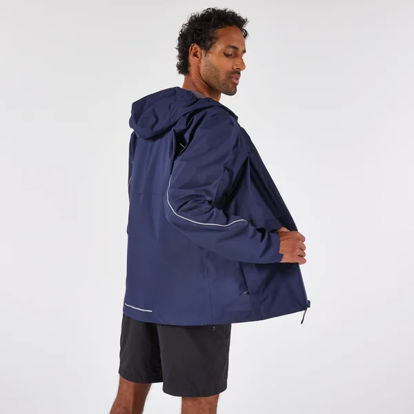 Veste imperméable running trail Homme, KIPRUN Run 500 Bleu
