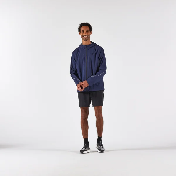Veste imperméable running trail Homme, KIPRUN Run 500 Bleu