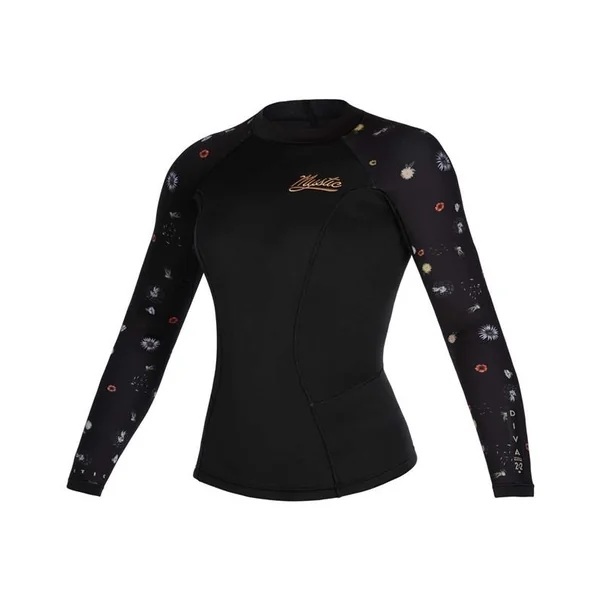 Veste néoprène MYSTIC Diva manche longue 2mm Femme - Black