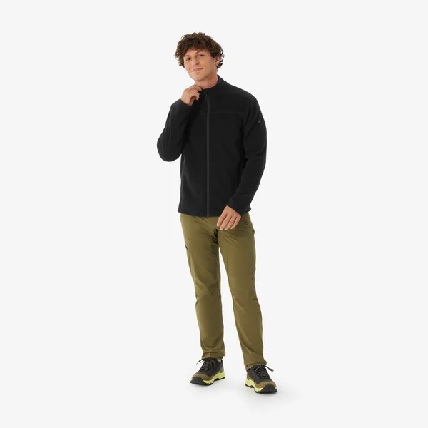 Veste Polaire de randonnée - MH120 - Noir - Homme