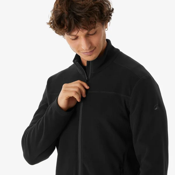 Veste Polaire de randonnée - MH120 - Noir - Homme