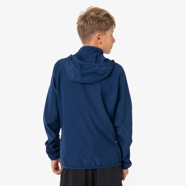 Veste Running coupe vent Enfant - KIPRUN Wind Jacket JR Bleu marine