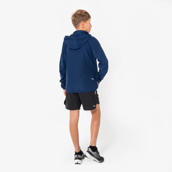 Veste Running coupe vent Enfant - KIPRUN Wind Jacket JR Bleu marine