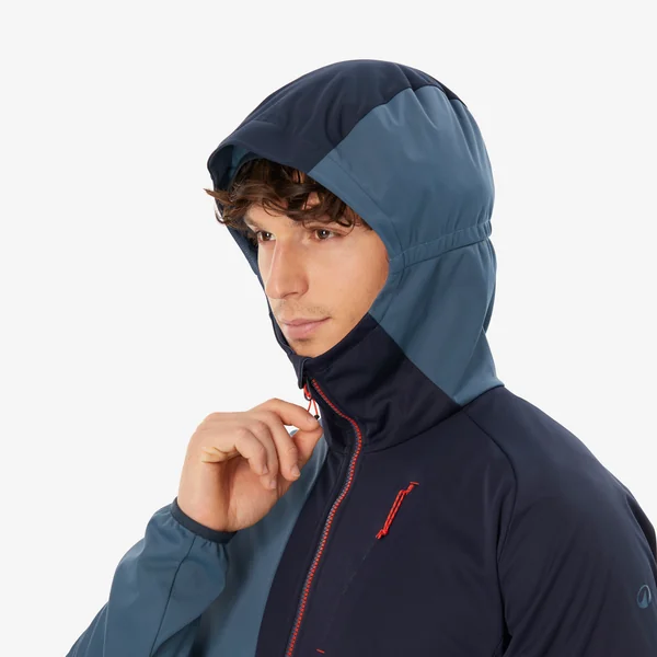 Veste SOFTSHELL d'alpinisme HOMME - ALPINISM Light bleu