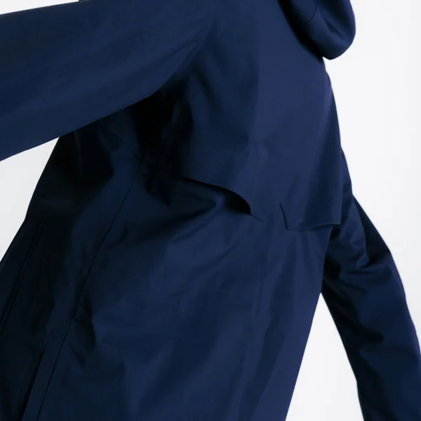 Veste équitation longue imperméable - marine
