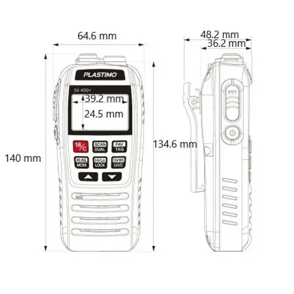 VHF portable SX-400+