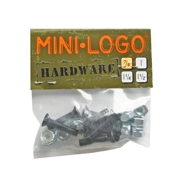 Visserie Skateboard MINI-LOGO Visserie Jeu De 8 Vis Cruciforme 0.875 Pouce