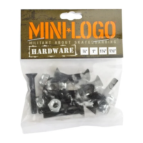Visserie Skateboard MINI-LOGO Visserie Jeu De 8 Vis Cruciforme 1.5 Pouce