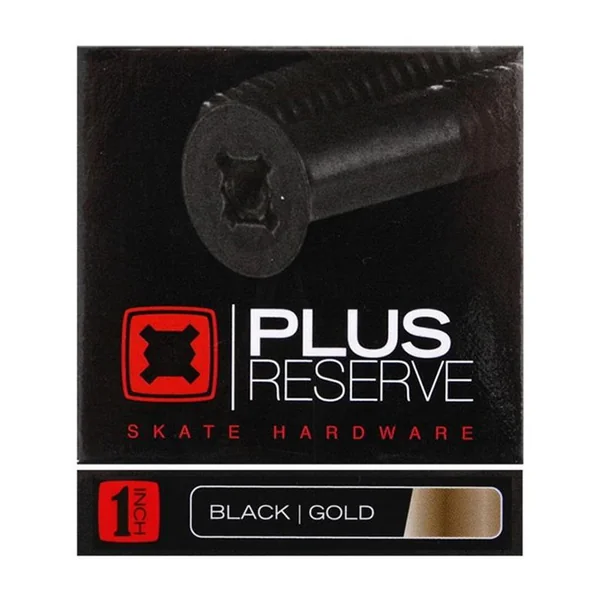 Visserie Skateboard PLUS Reserve Visserie Jeu De 8 1 Pouce Gold