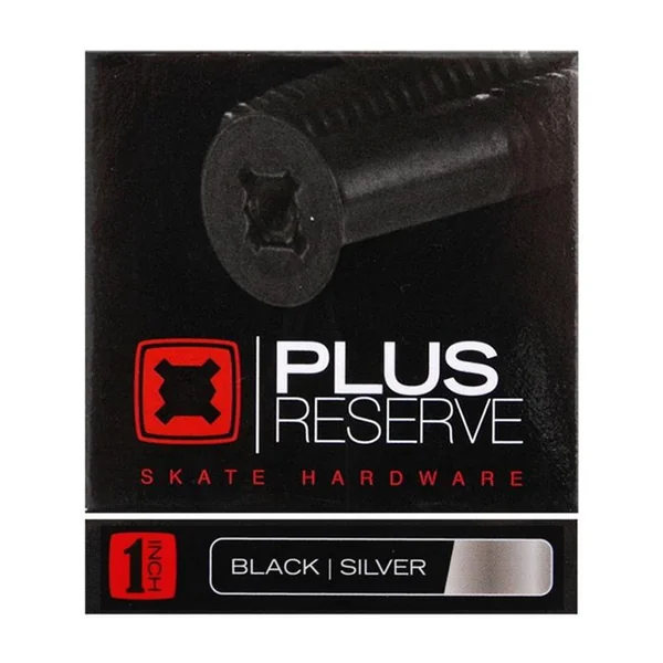 Visserie Skateboard PLUS Reserve Visserie Jeu De 8 1 Pouce Silver
